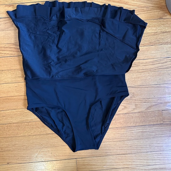 NWT Lime Ricki Black Ruffle Skirt w/ Bottoms Bikini Bottom Swimsuit - Picture 6 of 8